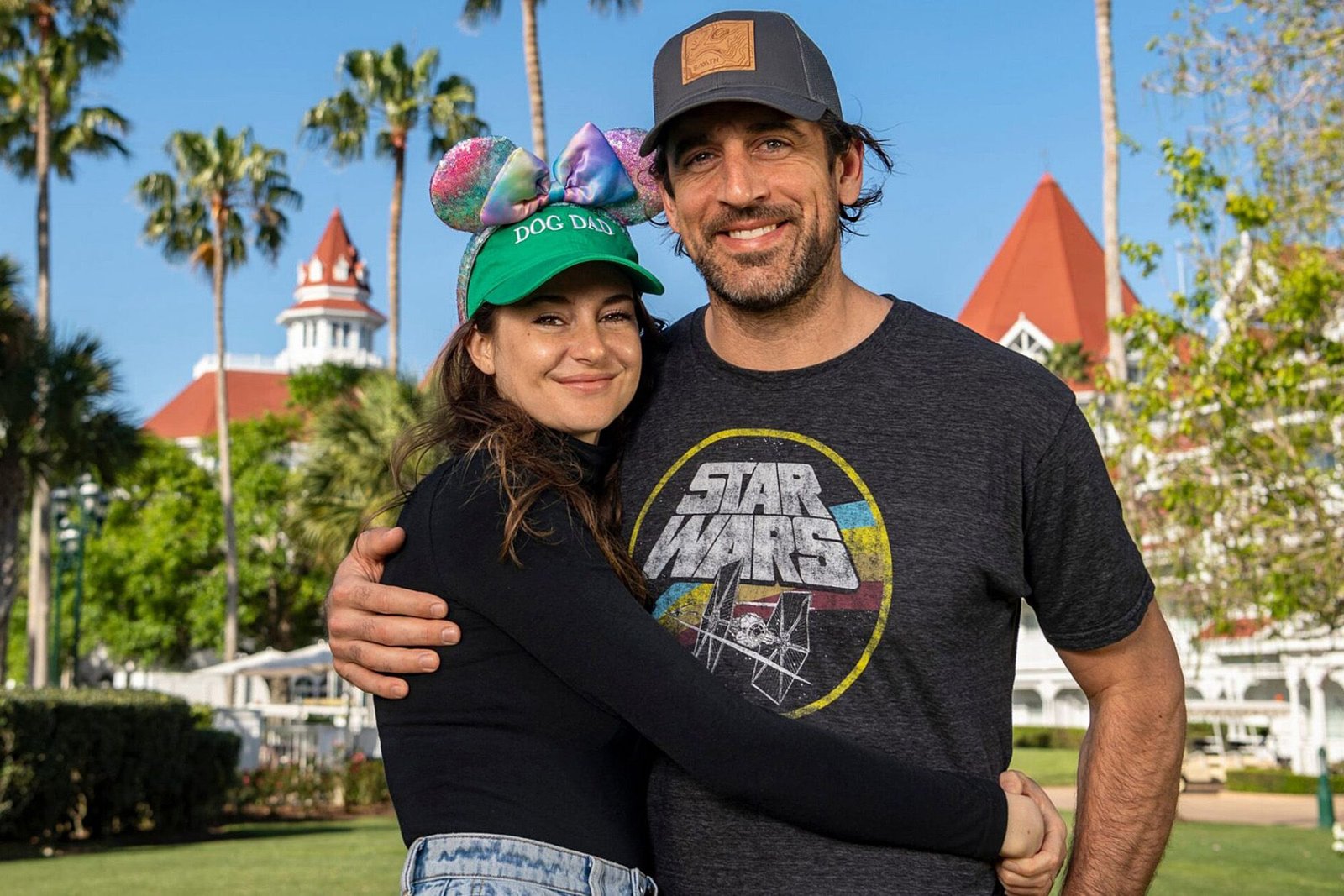 Aaron Rodgers and Shailene Woodley